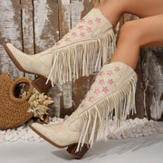 Tassel embroidery boots, view 4 - MRSLM