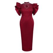 Summer cutout half turtleneck dress, view 5 - MRSLM