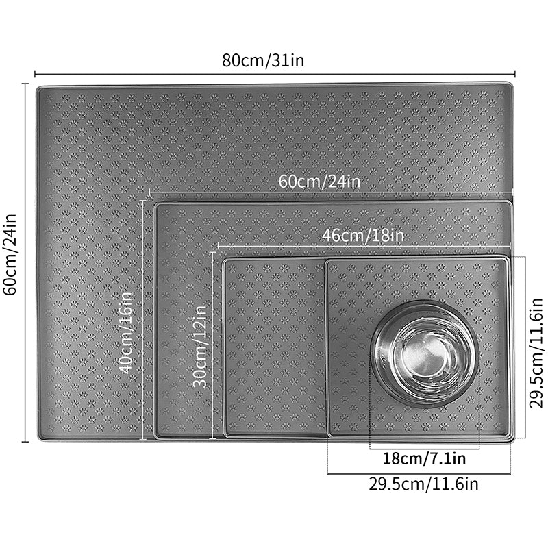 silicone pet placemat, view 10 - MRSLM