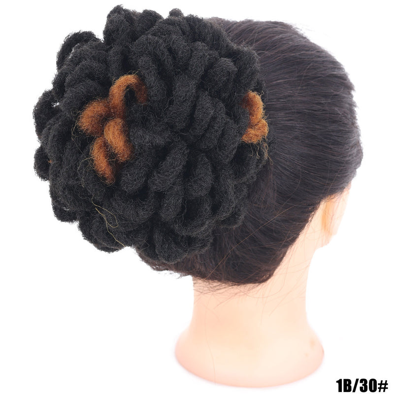 african wig bun drawstring afro hair, view 16 - MRSLM