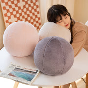 furry ball plush pillow - MRSLM