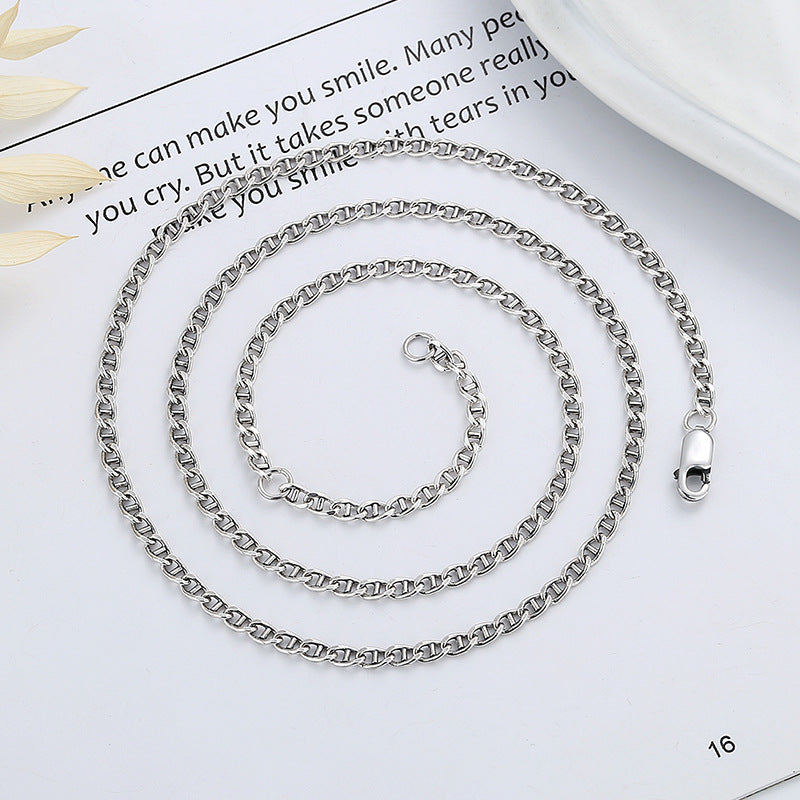 925 silver retro pendant necklace, view 4 - MRSLM