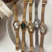 oval quartz watch for women - MRSLM
