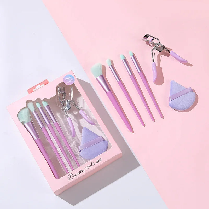 6-piece makeup brush set, view 2 - MRSLM