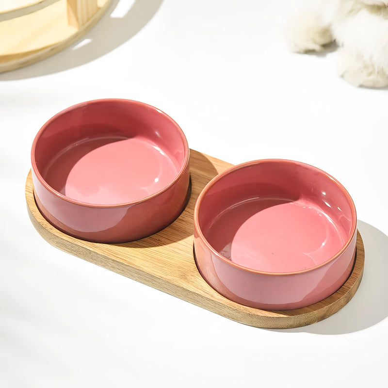 ergonomic ceramic cat and dog bowl, view 11 - MRSLM