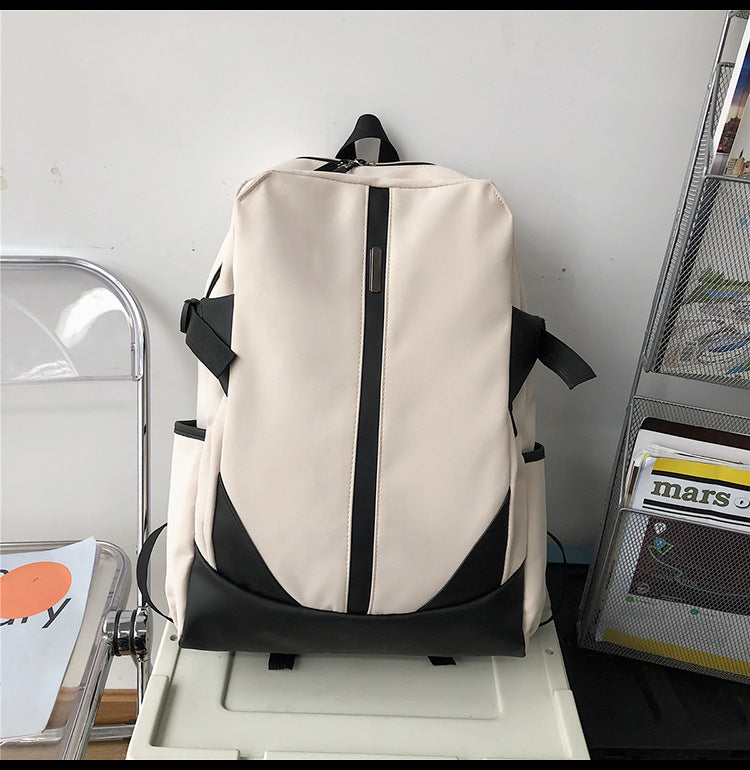 Simple solid color backpack, view 4 - MRSLM