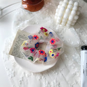 embroidery daisy elastic hair bands, view 8 - MRSLM