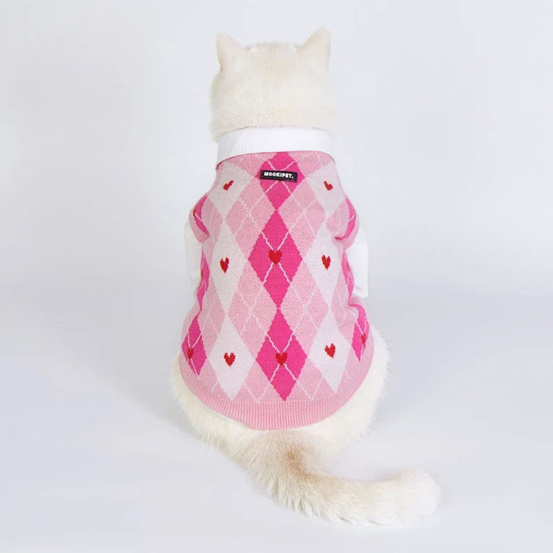 classic plaid dog vest, view 5 - MRSLM