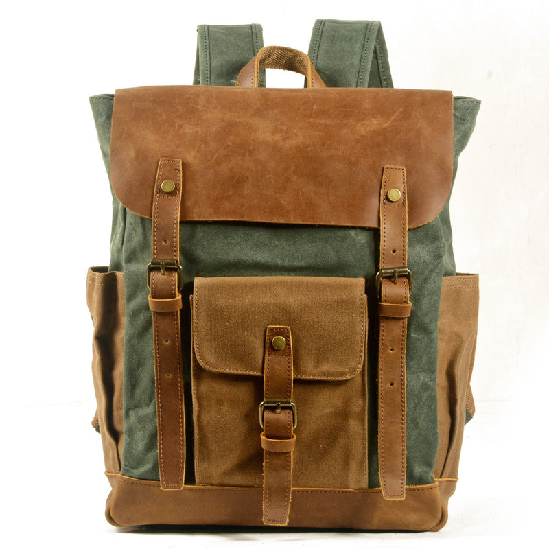 retro canvas backpack, view 10 - MRSLM
