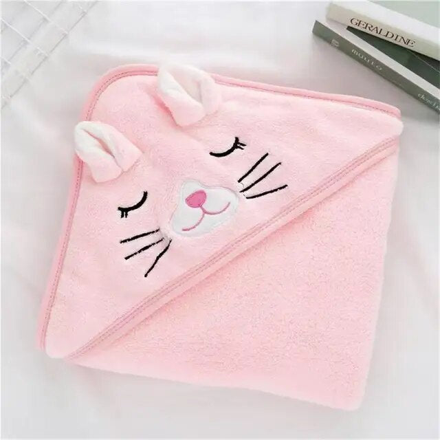 soft flannel baby bathrobe, view 2 - MRSLM