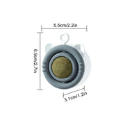 rotating catnip ball toy, view 3 - MRSLM