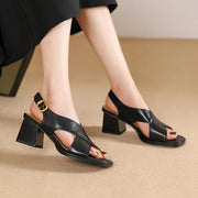 leather gladiator sandals, view 4 - MRSLM