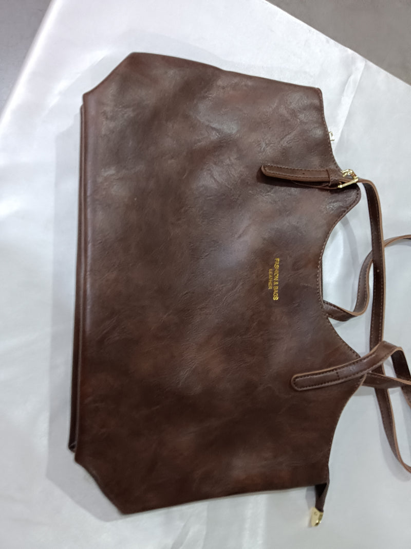textured bucket tote bag, view 8 - MRSLM