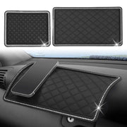 Sparkling diamond anti-slip car dashboard mat, view 4 - MRSLM
