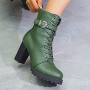 women's emerald green boots, view 5 - MRSLM