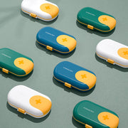 portable travel pill case with cutter, view 10 - MRSLM