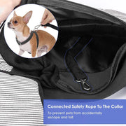 adjustable dog sling carrier, view 8 - MRSLM