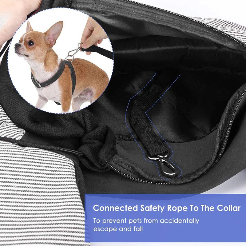 adjustable dog sling carrier, view 8 - MRSLM