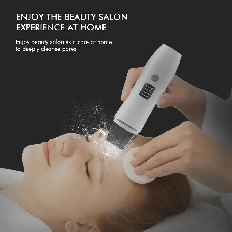 ultrasonic facial skin scrubber, view 6 - MRSLM