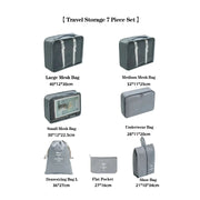 7-piece travel packing cubes set, view 12 - MRSLM