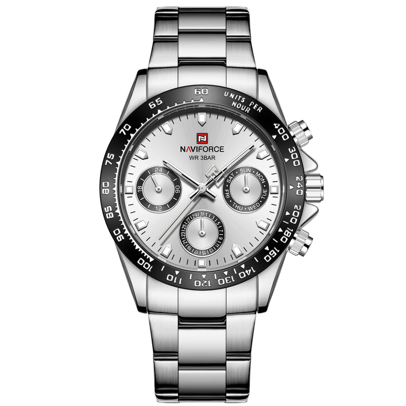 men's business steel band quartz watch, view 2 - MRSLM