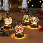 Musical light-up Christmas snow globe lantern, view 9 - MRSLM