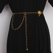 golden ball waist chain belt, view 7 - MRSLM