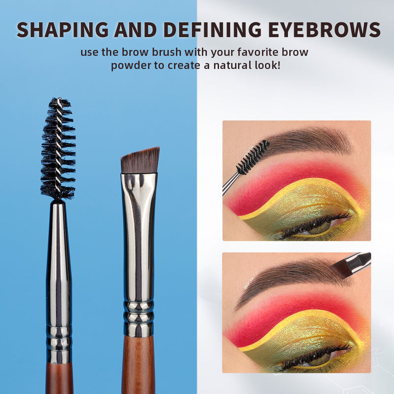 8-piece natural hair makeup brush set, view 6 - MRSLM