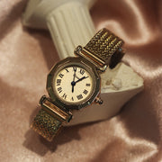 Women's retro gold steel watch, view 4 - MRSLM