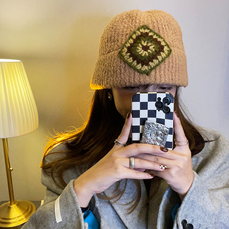 retro knitted pot hat for women, view 8 - MRSLM