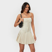 Fairycore spaghetti strap mini dress, view 5 - MRSLM