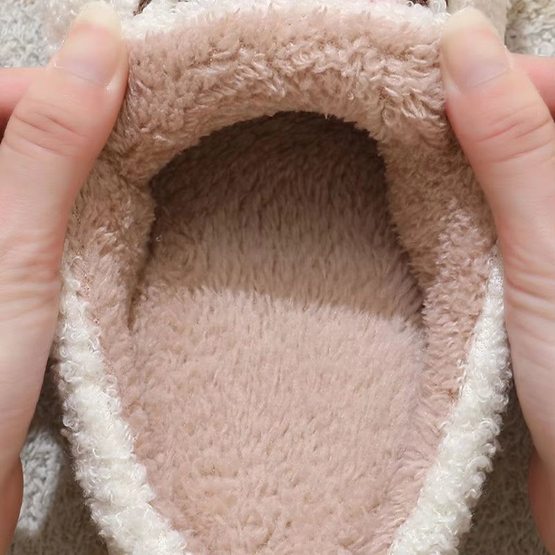 Christmas Santa fluffy slippers, view 5 - MRSLM