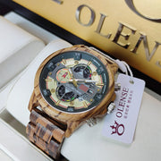 men's natural wood quartz watch - MRSLM