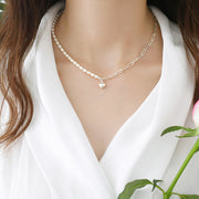 freshwater pearl love necklace - MRSLM
