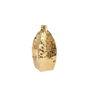 ceramic electroplated gold vase, view 4 - MRSLM