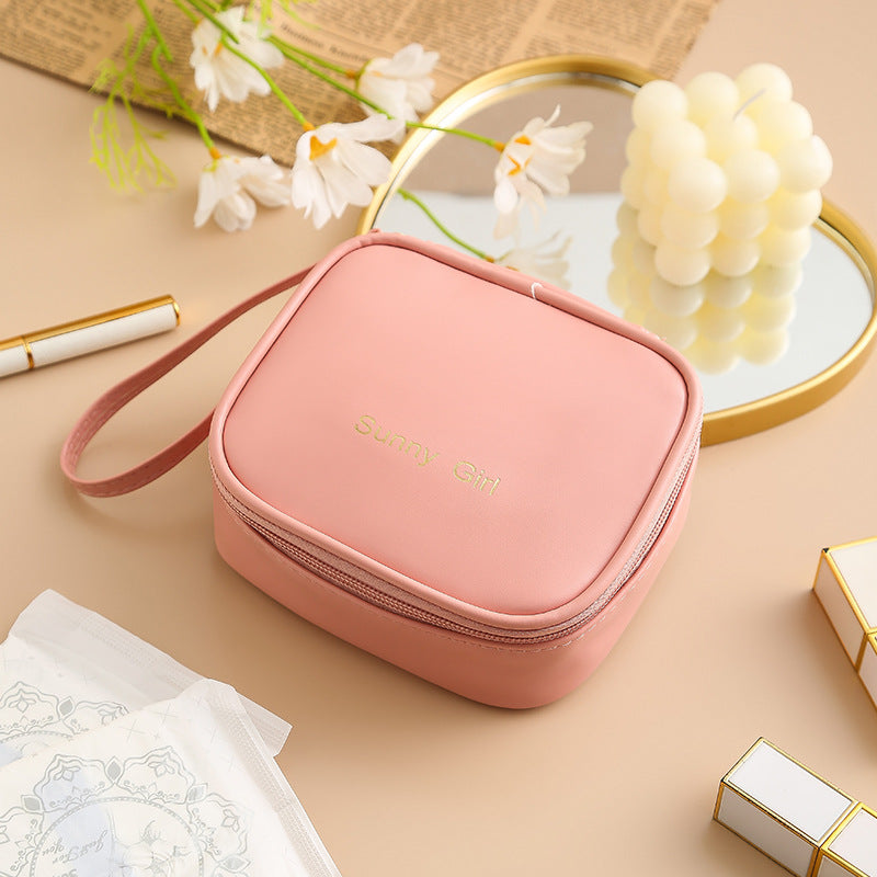PU cosmetic organizer pouch, view 5 - MRSLM