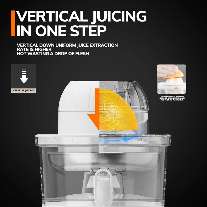 stainless steel electric citrus juicer, view 5 - MRSLM