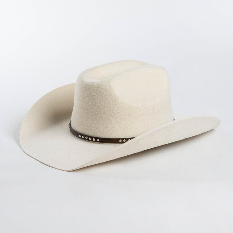 men's casual wool hat with rivet belt, view 4 - MRSLM