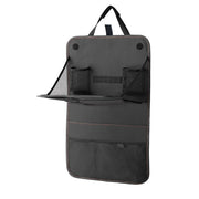 car seat back organizer with foldable tray, view 2 - MRSLM