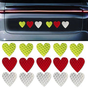 heart-shaped reflective safety decals, view 7 - MRSLM