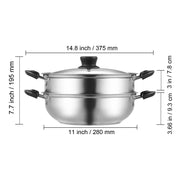 stainless steel steamer pot, view 4 - MRSLM