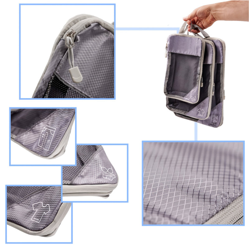 6-piece nylon packing cube set, view 5 - MRSLM