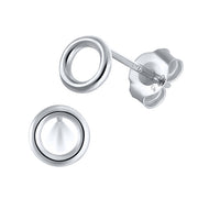 mini zircon stud earrings, view 7 - MRSLM