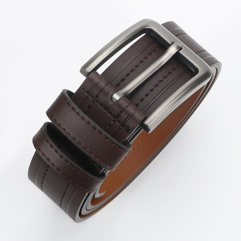 men's leather ratchet belt, view 2 - MRSLM