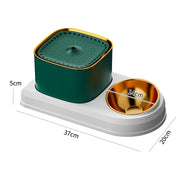 cat water fountain and feeder, view 6 - MRSLM