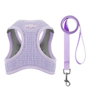 reflective mesh cat and small dog harness set, view 2 - MRSLM