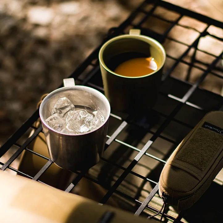 Stainless steel camping mug, view 7 - MRSLM
