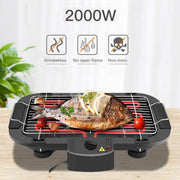smokeless electric barbecue grill, view 4 - MRSLM
