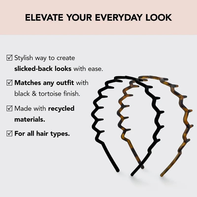 wavy 90s hairbands set of 2, view 8 - MRSLM
