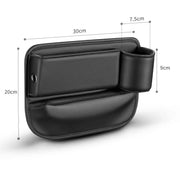 pu leather car seat gap organizer, view 10 - MRSLM